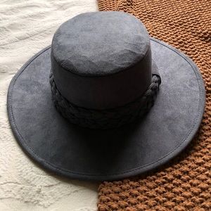 Blue grey boat hat